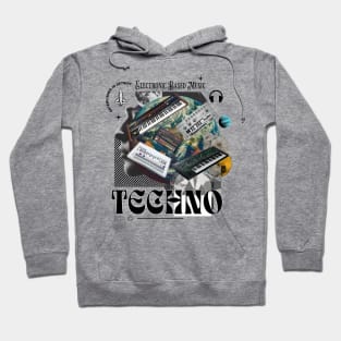 TECHNO  - Gear Head (Black) Hoodie